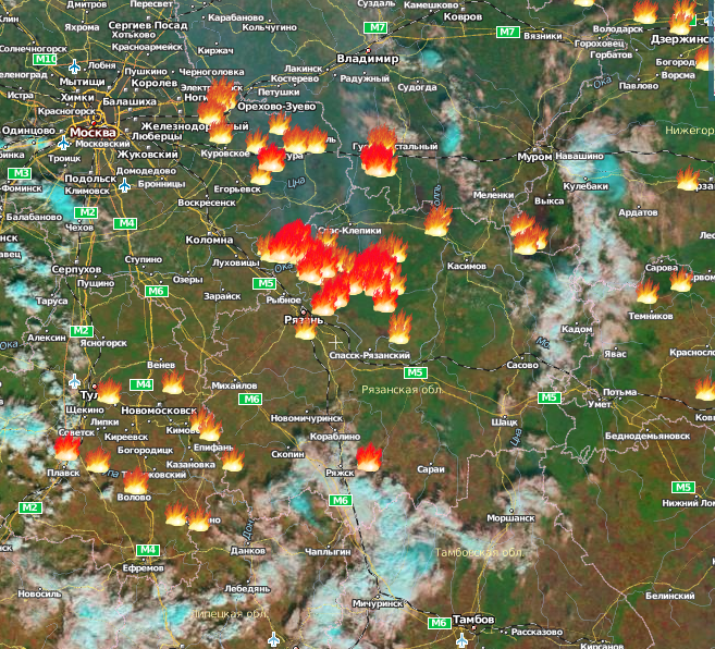 Карта пожаров онлайн со спутника в реальном курганской области